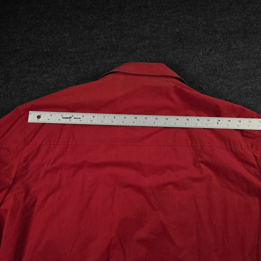 Vtg Faconnable Jacket Mens Red Full Zip Lightweight Hong Kong Size XL